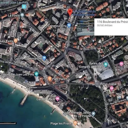 Center Of Les Pins, 3 - Private Parking ジュアン・レ・パン